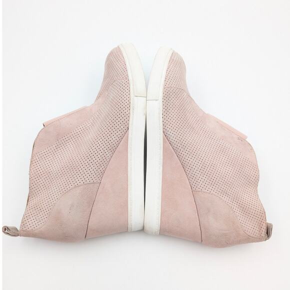 Linea Paolo Anna Designer Wedge Sneaker Bootie Pink/White Size US9.5M EU40 - Picture 10 of 12